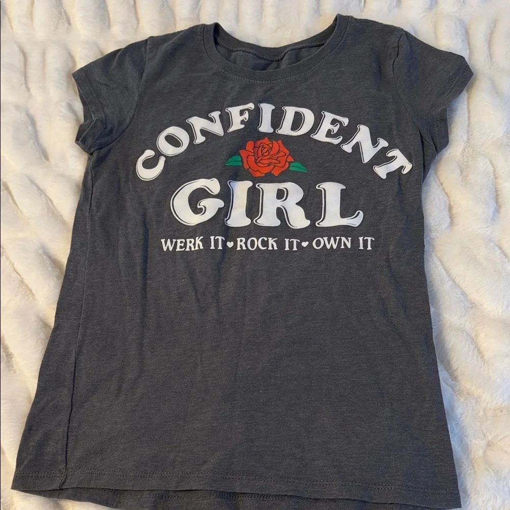The Children's Place Gray Confident Girl Tee C3